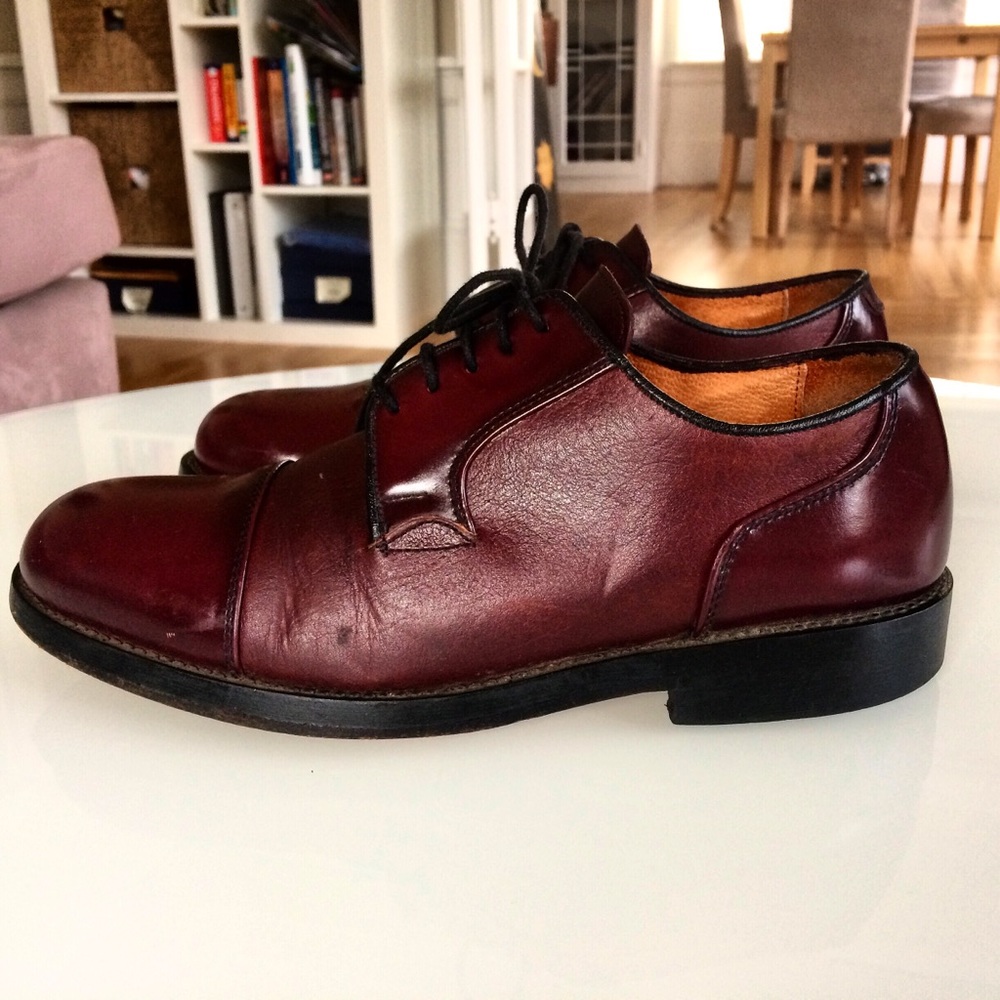 Deep Cherry Red Burgundy Oxblood Oxfords